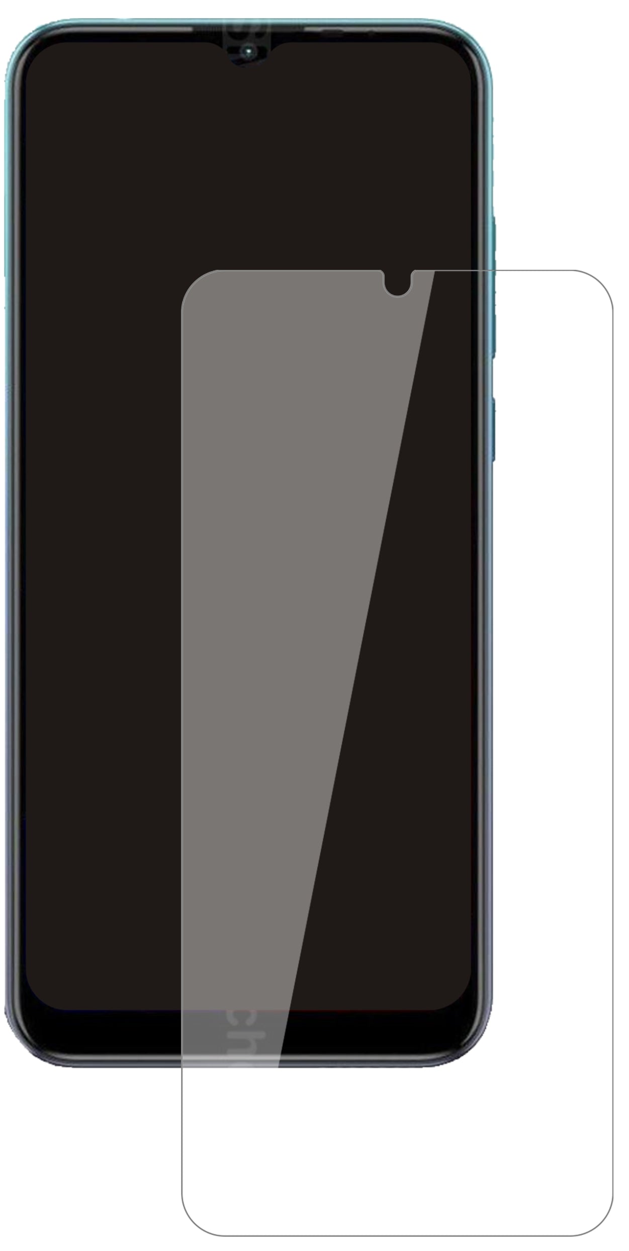GioneeS12 Lite mit aufgebrachter dipos Flex Schutzfolie, glasklare Darstellung ohne Einschränkungen