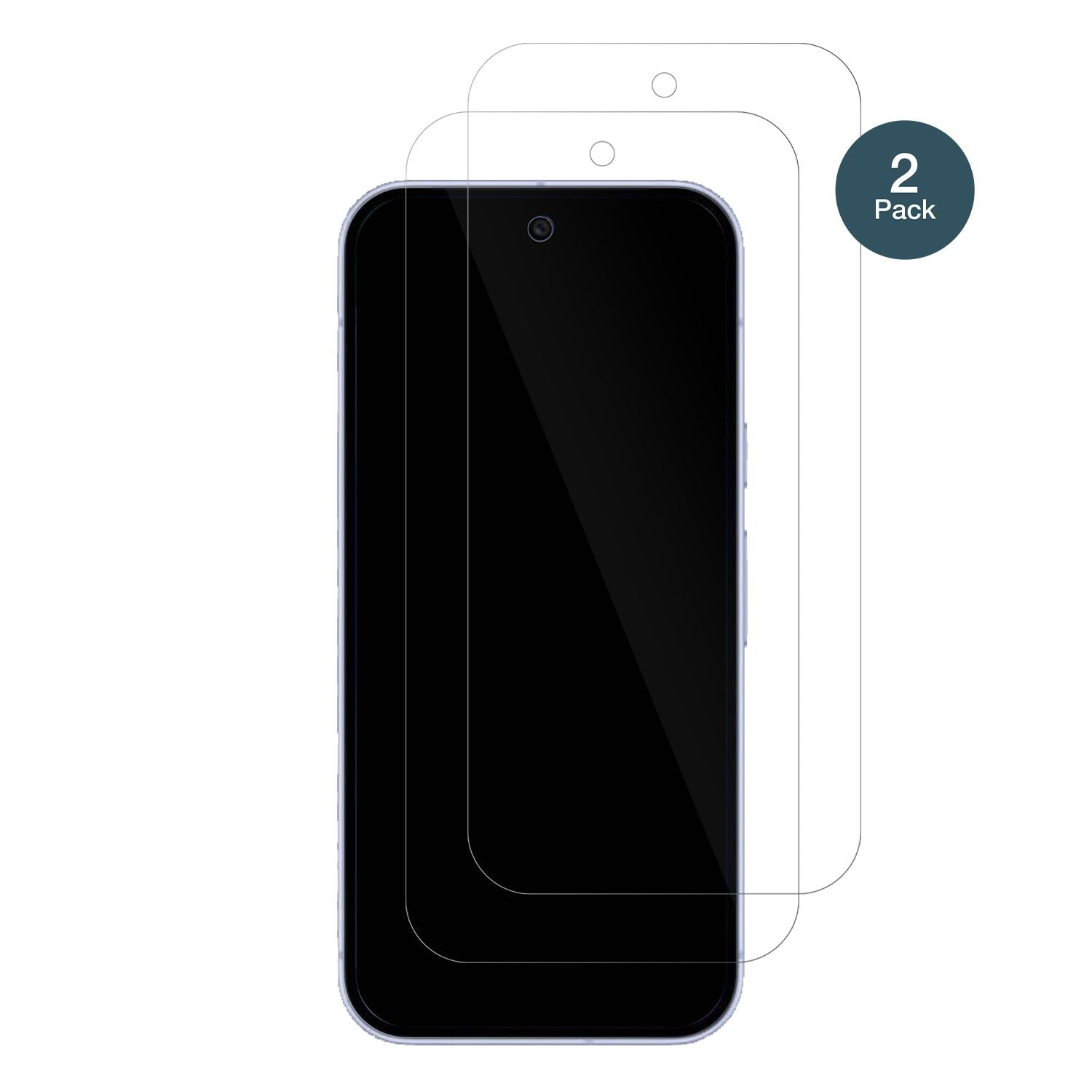 GooglePixel 10 mit aufgebrachter dipos Flex Schutzfolie, glasklare Darstellung ohne Einschränkungen