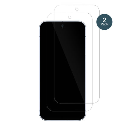 GooglePixel 10 Pro XL mit aufgebrachter dipos Flex Schutzfolie, glasklare Darstellung ohne Einschränkungen