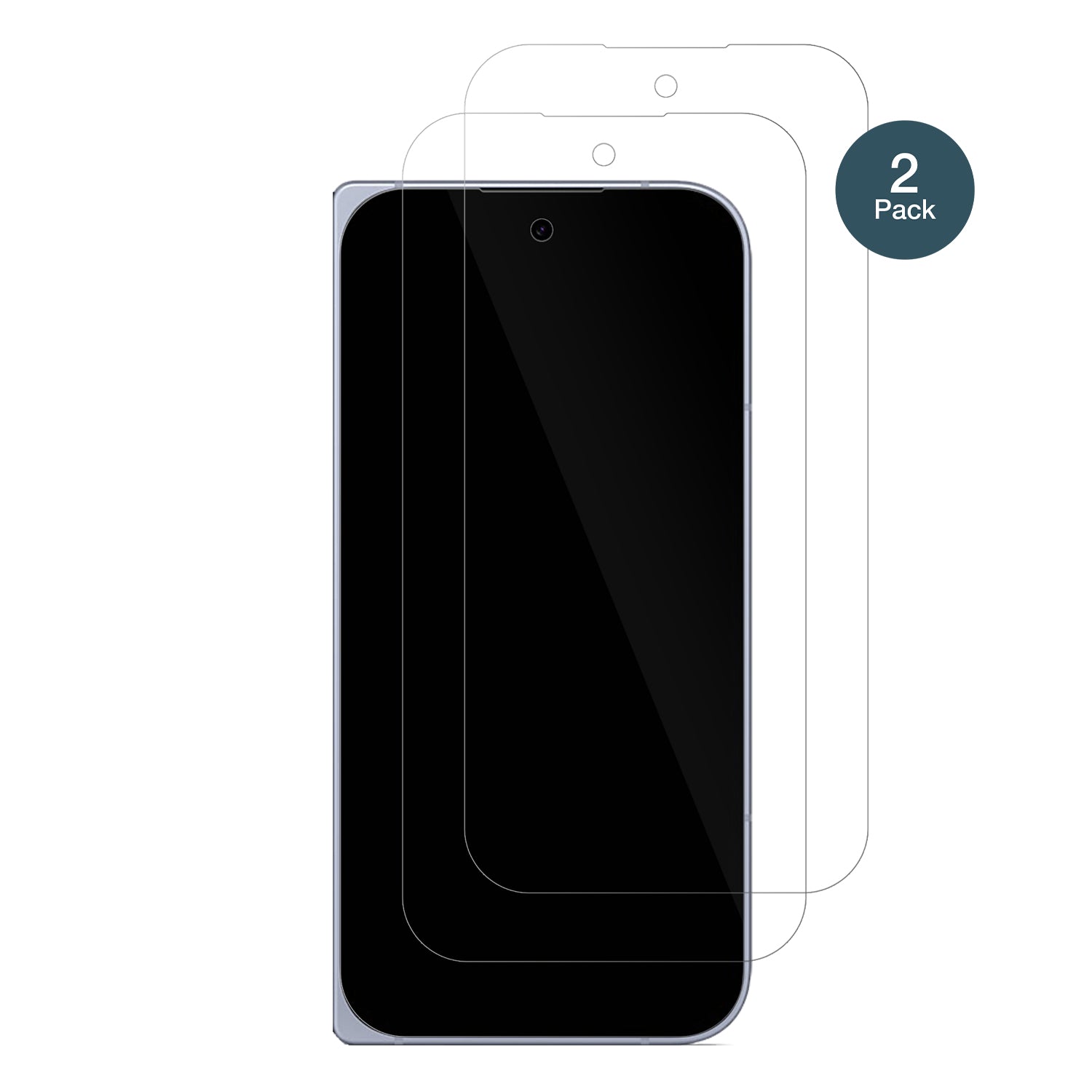 GooglePixel 10 Pro Fold Aussen-Display mit aufgebrachter dipos Flex Schutzfolie, glasklare Darstellung ohne Einschränkungen