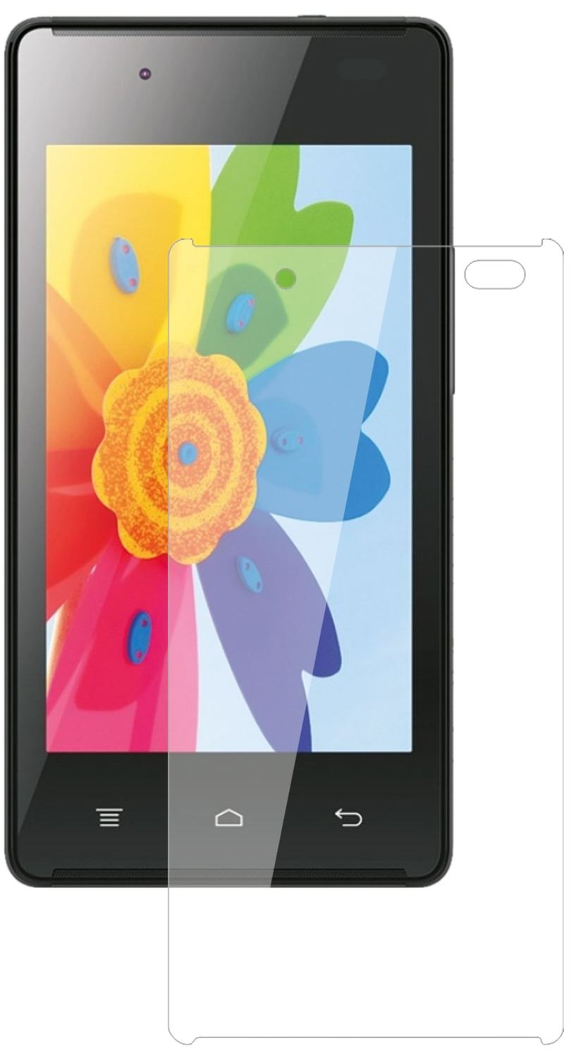 HisenseHS-U610 mit aufgebrachter dipos Flex Schutzfolie, glasklare Darstellung ohne Einschränkungen