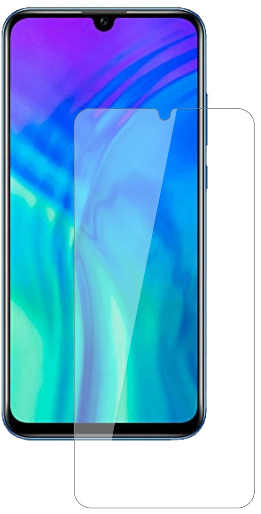 Klare Displayschutzfolie von dipos passend für Honor 20 lite, 9H kratzfest und blasenfrei montiert