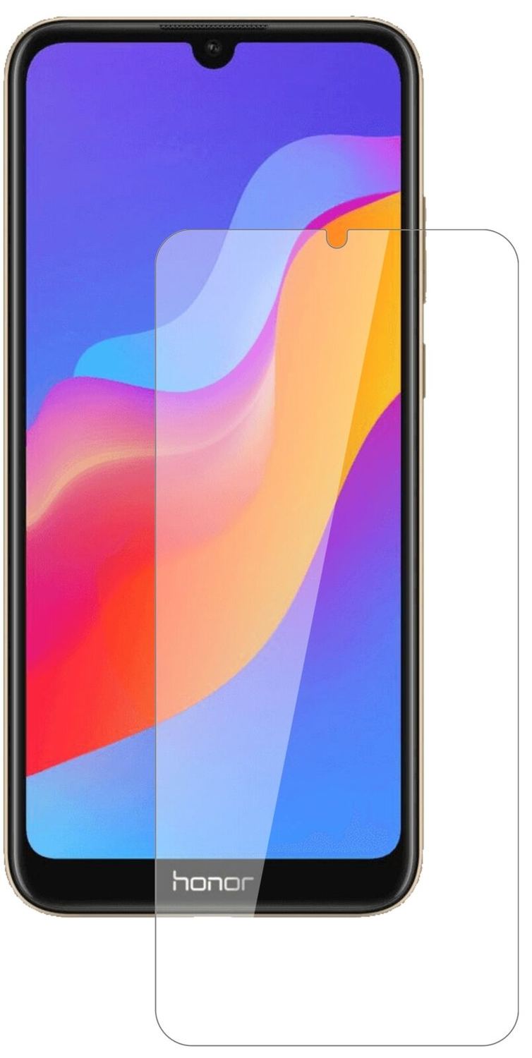 Honor8A mit aufgebrachter dipos Flex Schutzfolie, glasklare Darstellung ohne Einschränkungen