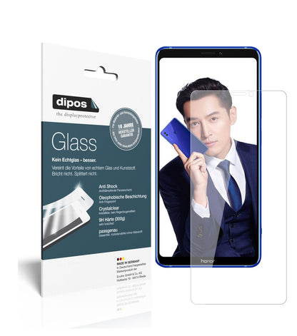 HonorNote 10 mit aufgebrachter dipos Flex Schutzfolie, glasklare Darstellung ohne Einschränkungen