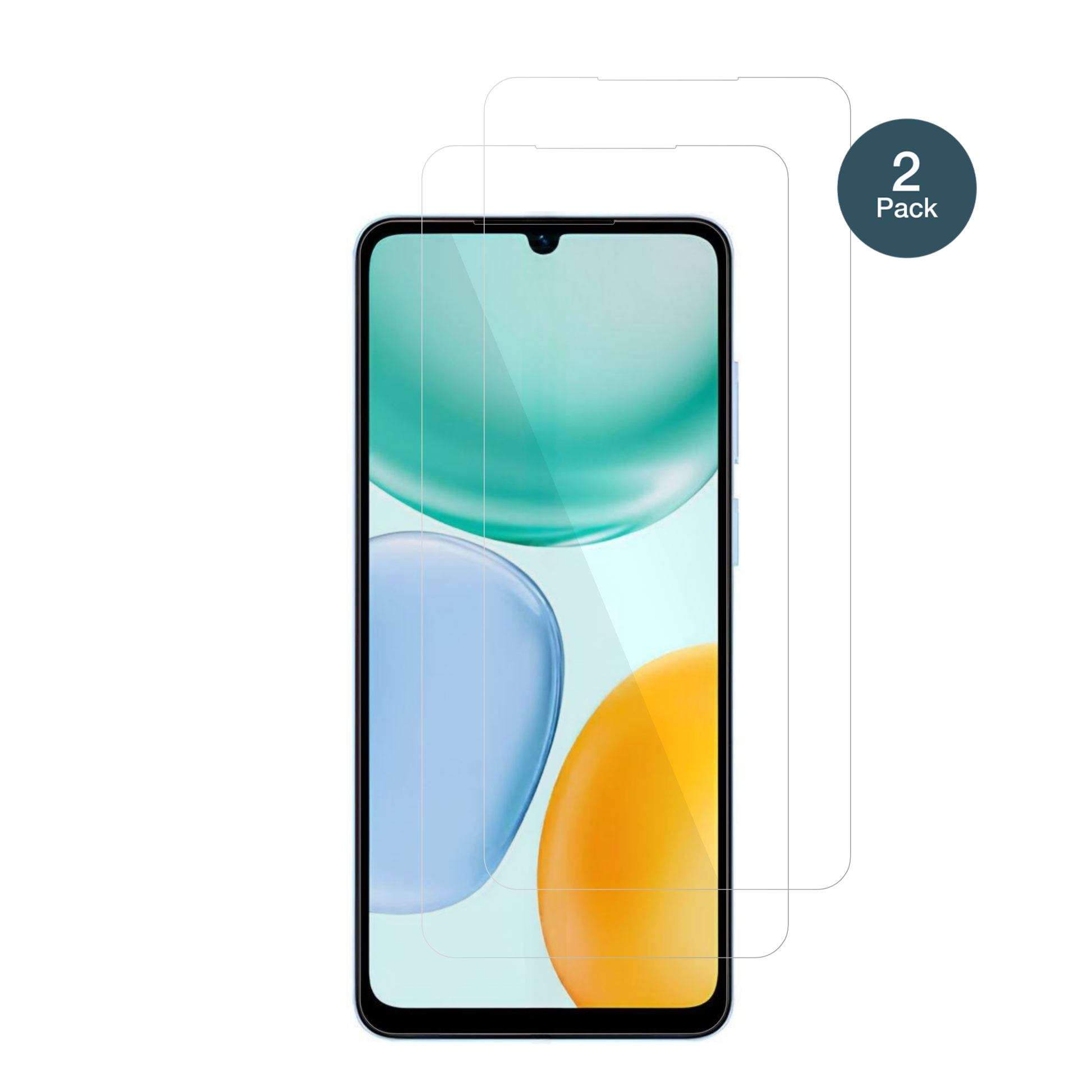 HonorX5d Plus mit aufgebrachter dipos Flex Schutzfolie, glasklare Darstellung ohne Einschränkungen