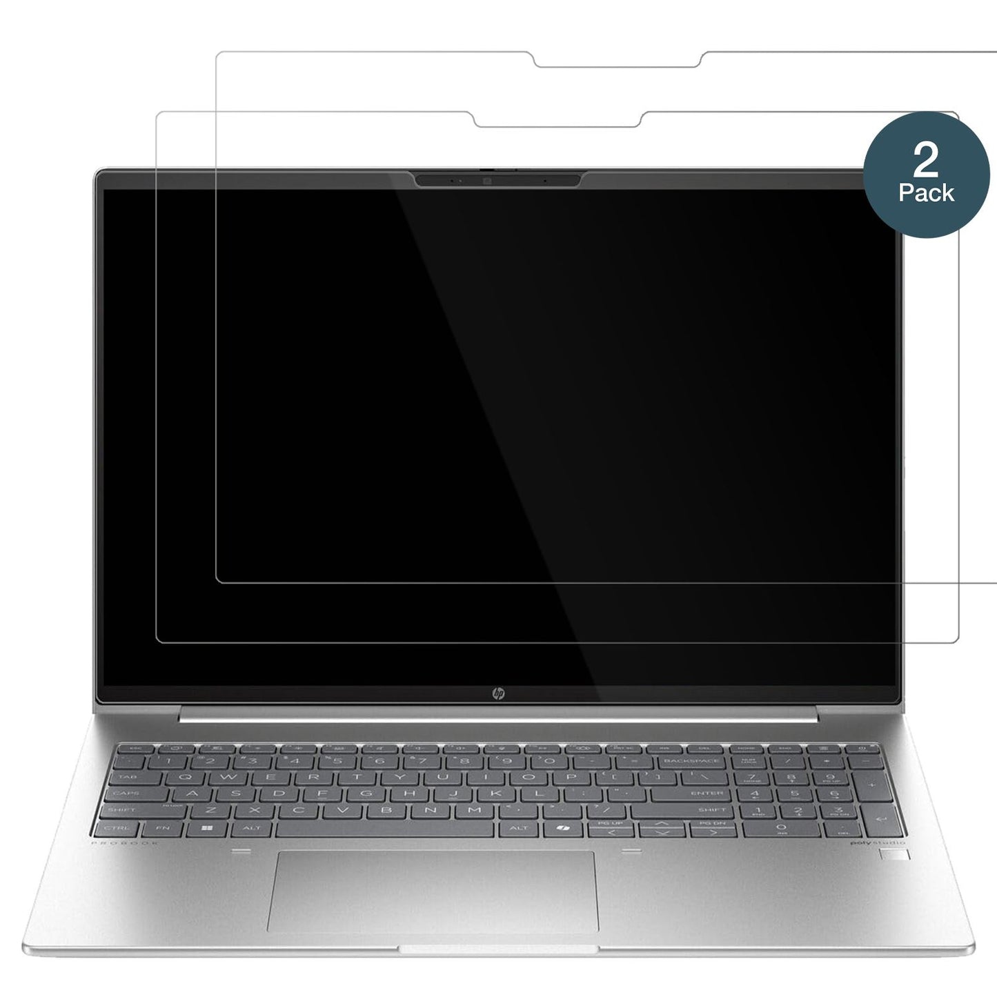 HPProBook 460 G11 16 Zoll mit aufgebrachter dipos Flex Schutzfolie, glasklare Darstellung ohne Einschränkungen