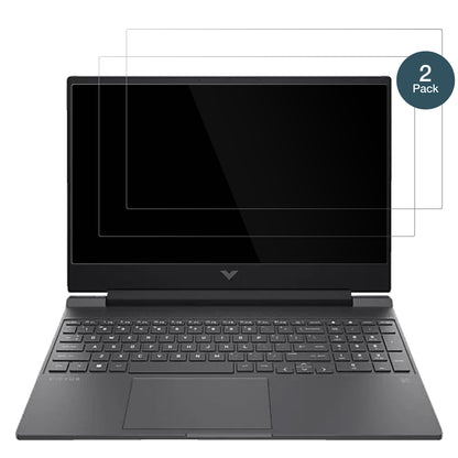 HPVictus Gaming Laptop mit aufgebrachter dipos Flex Schutzfolie, glasklare Darstellung ohne Einschränkungen