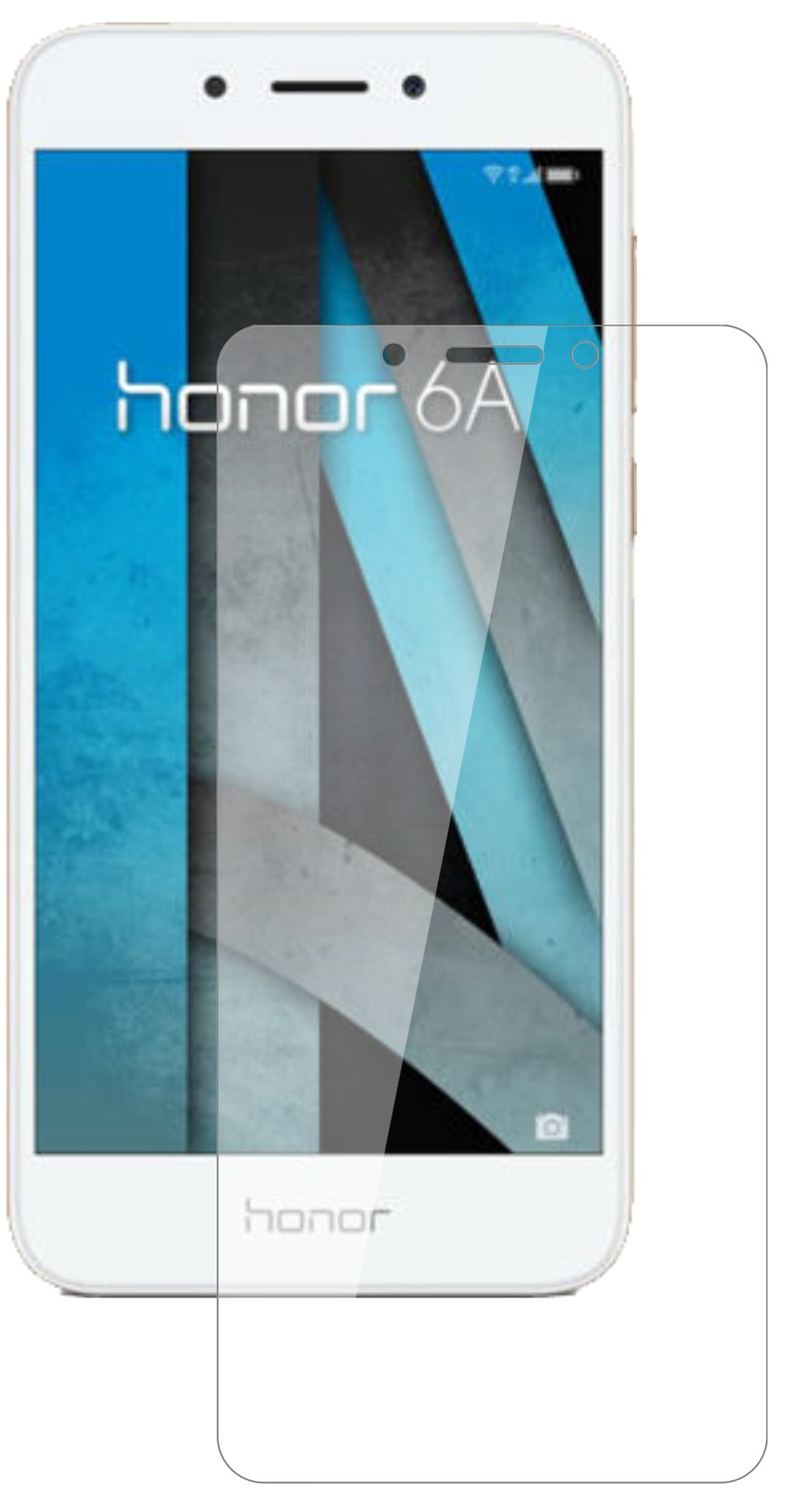 HuaweiHonor 6A mit aufgebrachter dipos Flex Schutzfolie, glasklare Darstellung ohne Einschränkungen