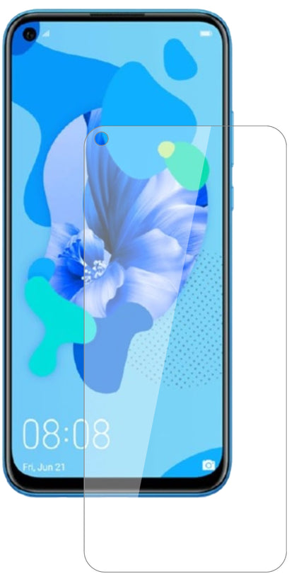 Huaweinova 5 mit aufgebrachter dipos Flex Schutzfolie, glasklare Darstellung ohne Einschränkungen