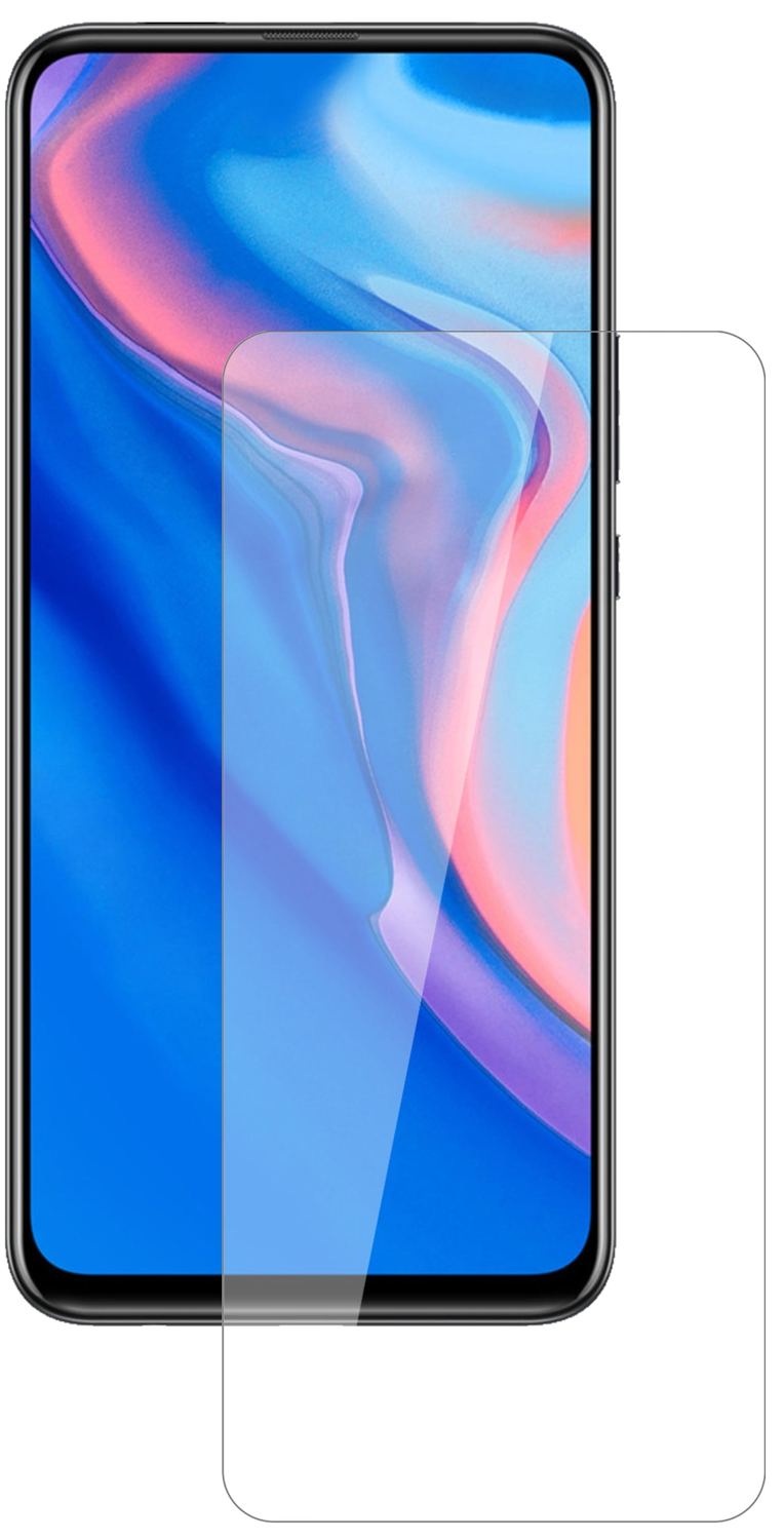 HuaweiY9 Prime (2019) mit aufgebrachter dipos Flex Schutzfolie, glasklare Darstellung ohne Einschränkungen