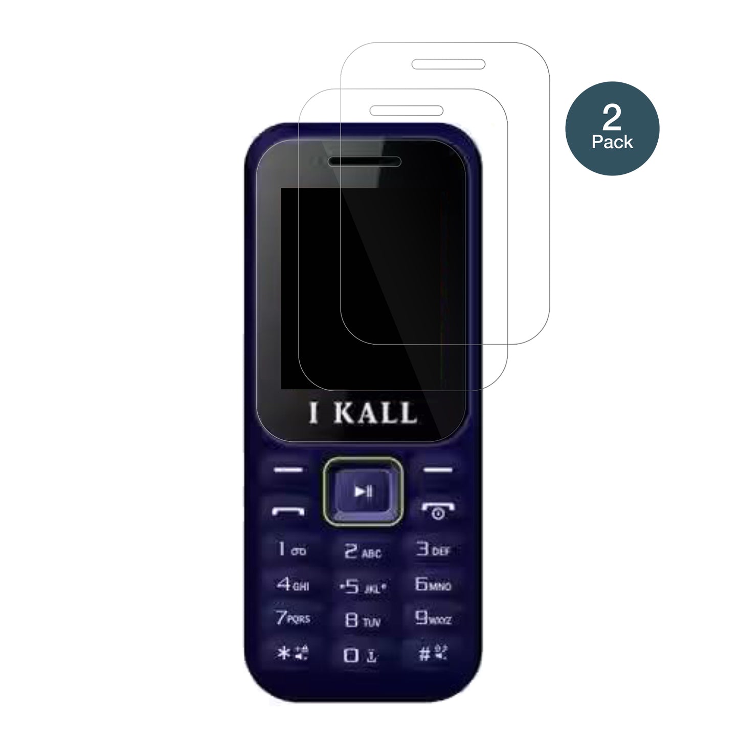 I KallK222 mit aufgebrachter dipos Flex Schutzfolie, glasklare Darstellung ohne Einschränkungen