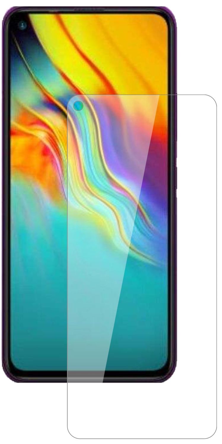 InfinixHot 9 Pro mit aufgebrachter dipos Flex Schutzfolie, glasklare Darstellung ohne Einschränkungen