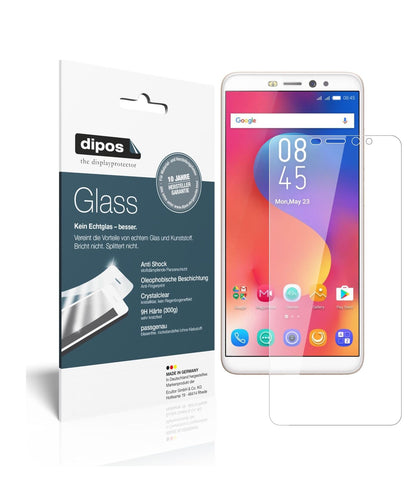 InfinixHot S3 mit aufgebrachter dipos Flex Schutzfolie, glasklare Darstellung ohne Einschränkungen