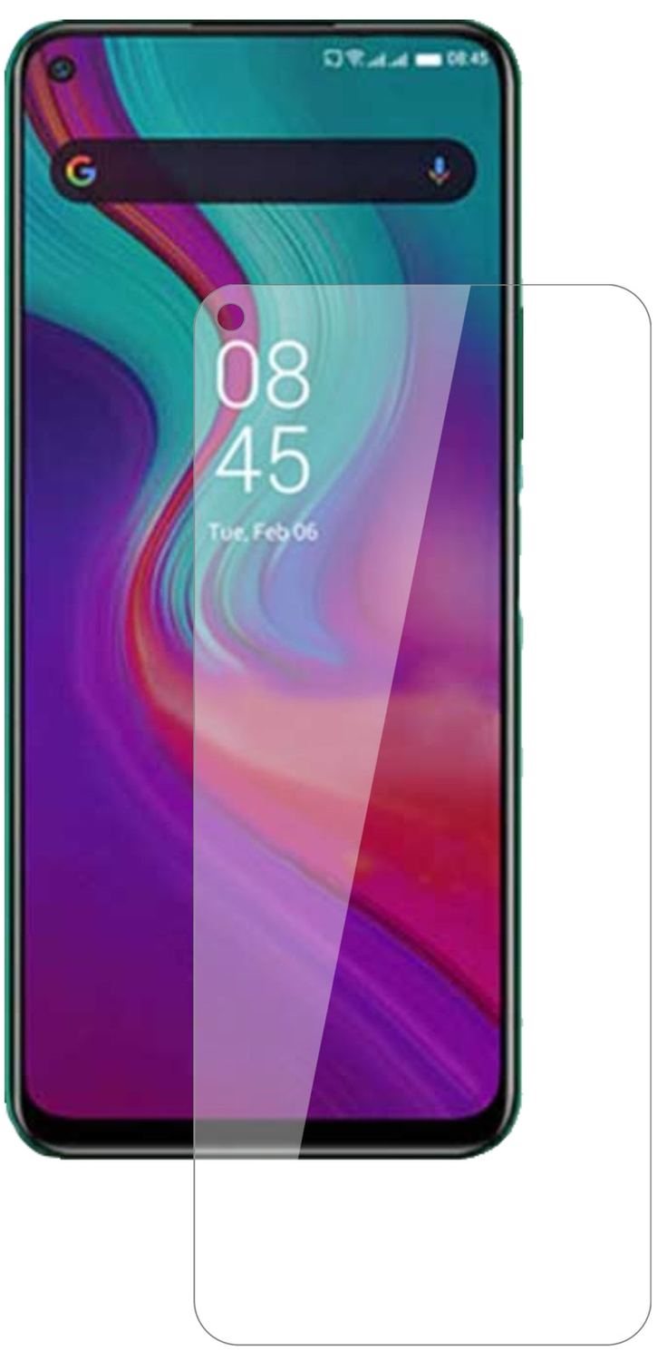 InfinixNote 7 mit aufgebrachter dipos Flex Schutzfolie, glasklare Darstellung ohne Einschränkungen