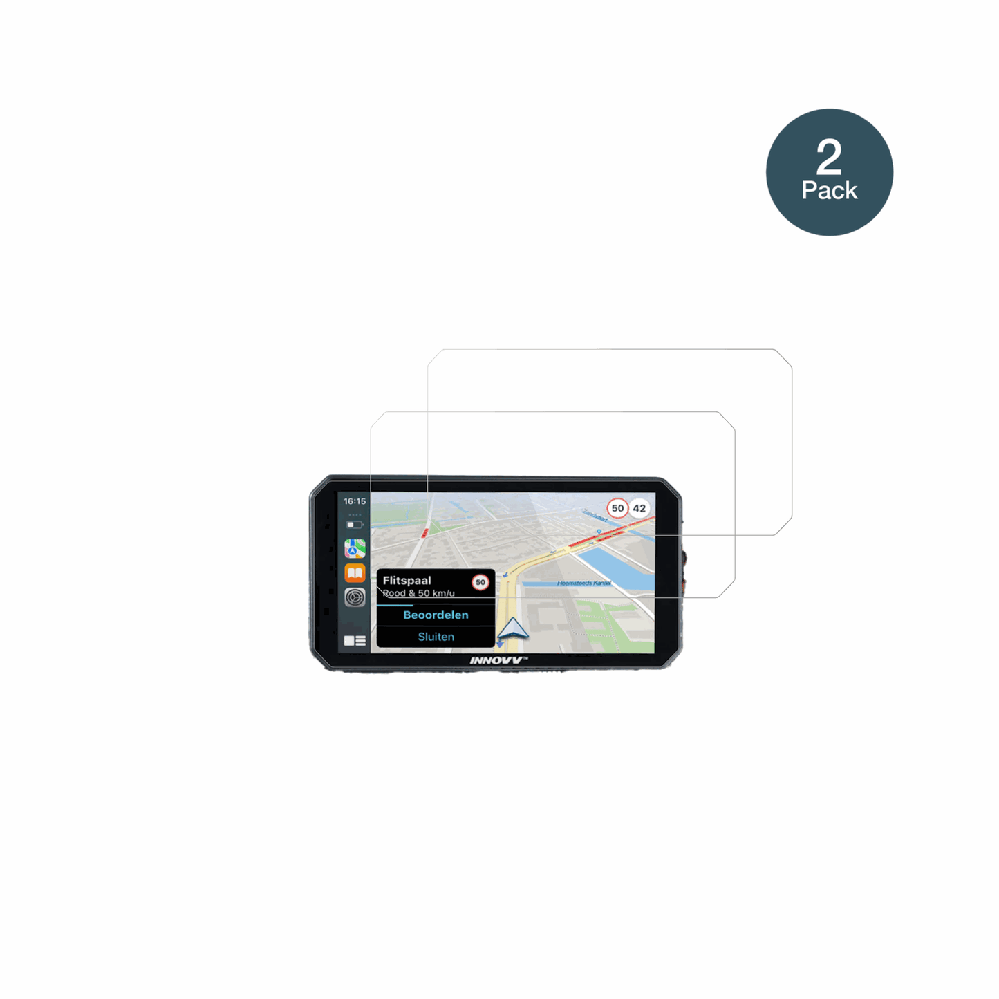 InnovvN1 Pro 5.99 Zoll mit aufgebrachter dipos Flex Schutzfolie, glasklare Darstellung ohne Einschränkungen