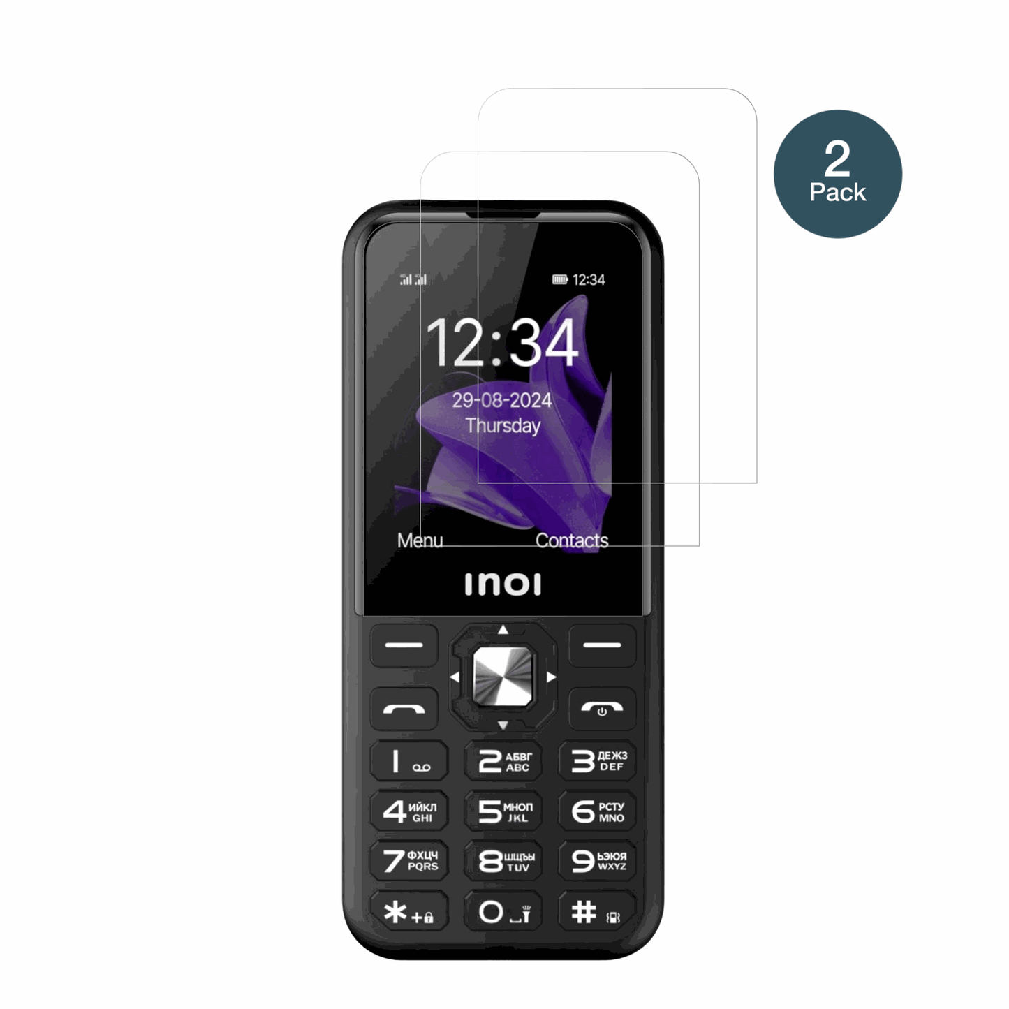 INOI340 PowerHub 4G mit aufgebrachter dipos Flex Schutzfolie, glasklare Darstellung ohne Einschränkungen