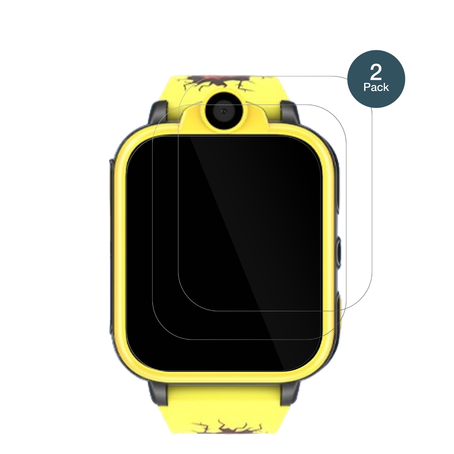 IowodoXT23-BK Smartwatch Kinder mit aufgebrachter dipos Flex Schutzfolie, glasklare Darstellung ohne Einschränkungen