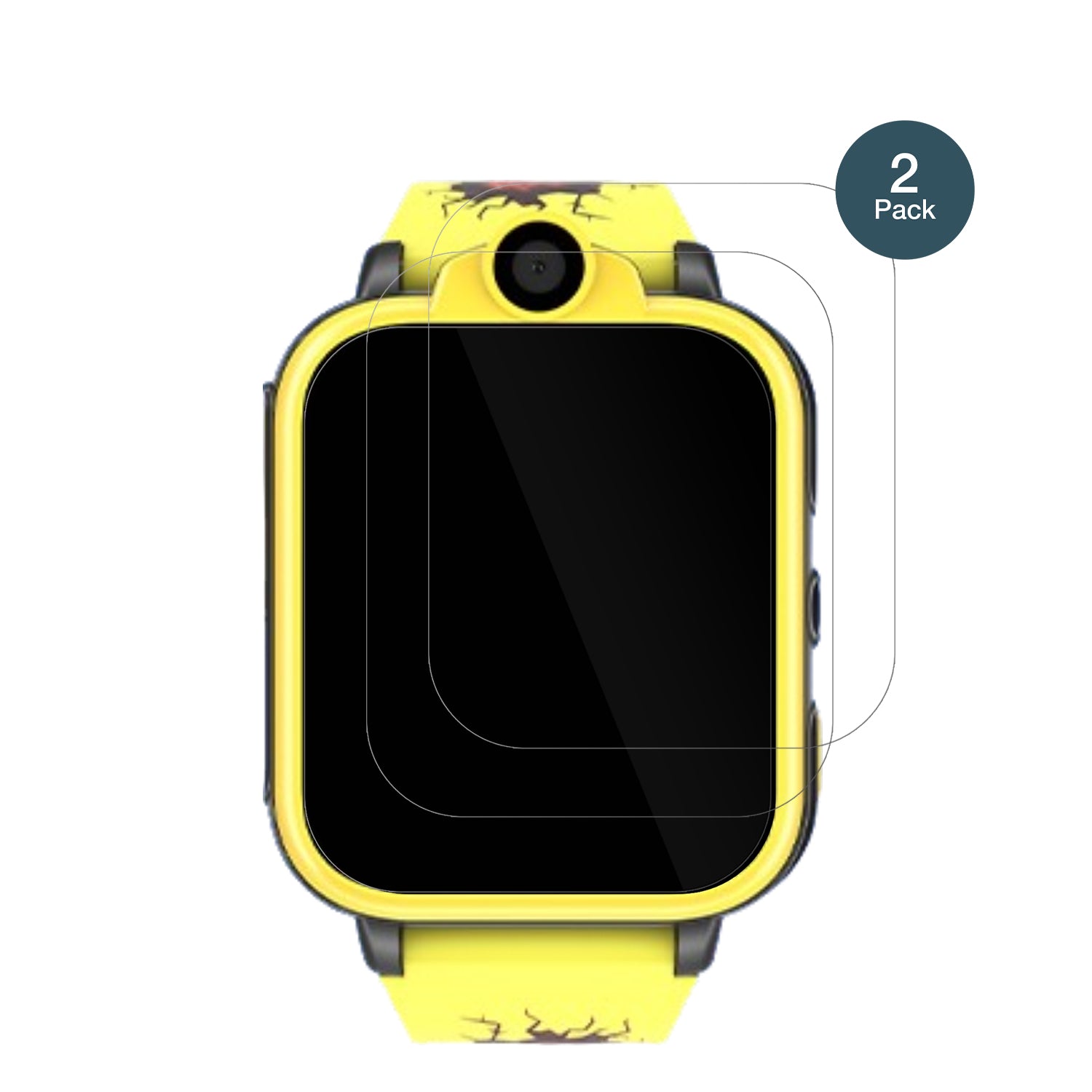 IowodoXT23-BK Smartwatch Kinder mit aufgebrachter dipos Flex Schutzfolie, glasklare Darstellung ohne Einschränkungen