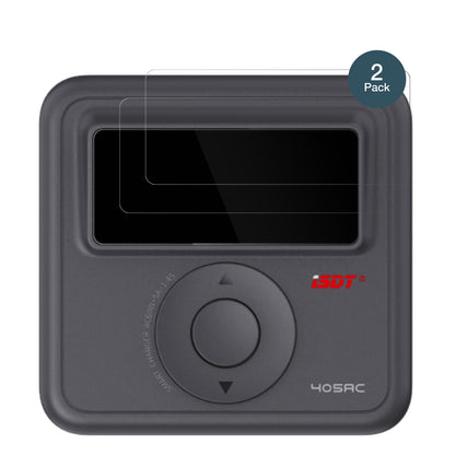 ISDT405AC mit aufgebrachter dipos Flex Schutzfolie, glasklare Darstellung ohne Einschränkungen