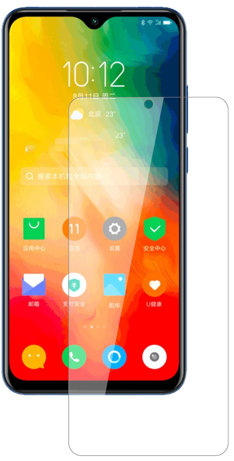 LenovoK6 Enjoy mit aufgebrachter dipos Flex Schutzfolie, glasklare Darstellung ohne Einschränkungen