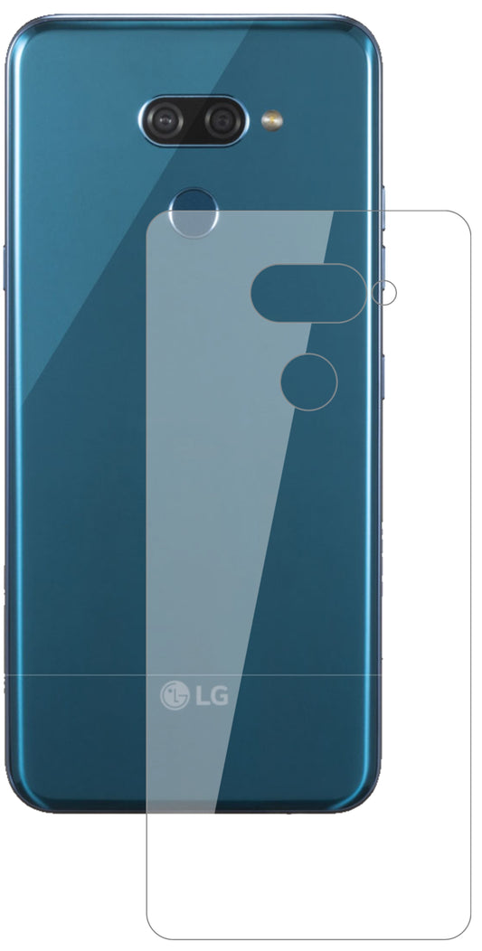 Klare Displayschutzfolie von dipos passend für LG K50 Rückseite, 9H kratzfest und blasenfrei montiert