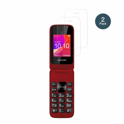LogicomFleep 190 mit aufgebrachter dipos Flex Schutzfolie, glasklare Darstellung ohne Einschränkungen