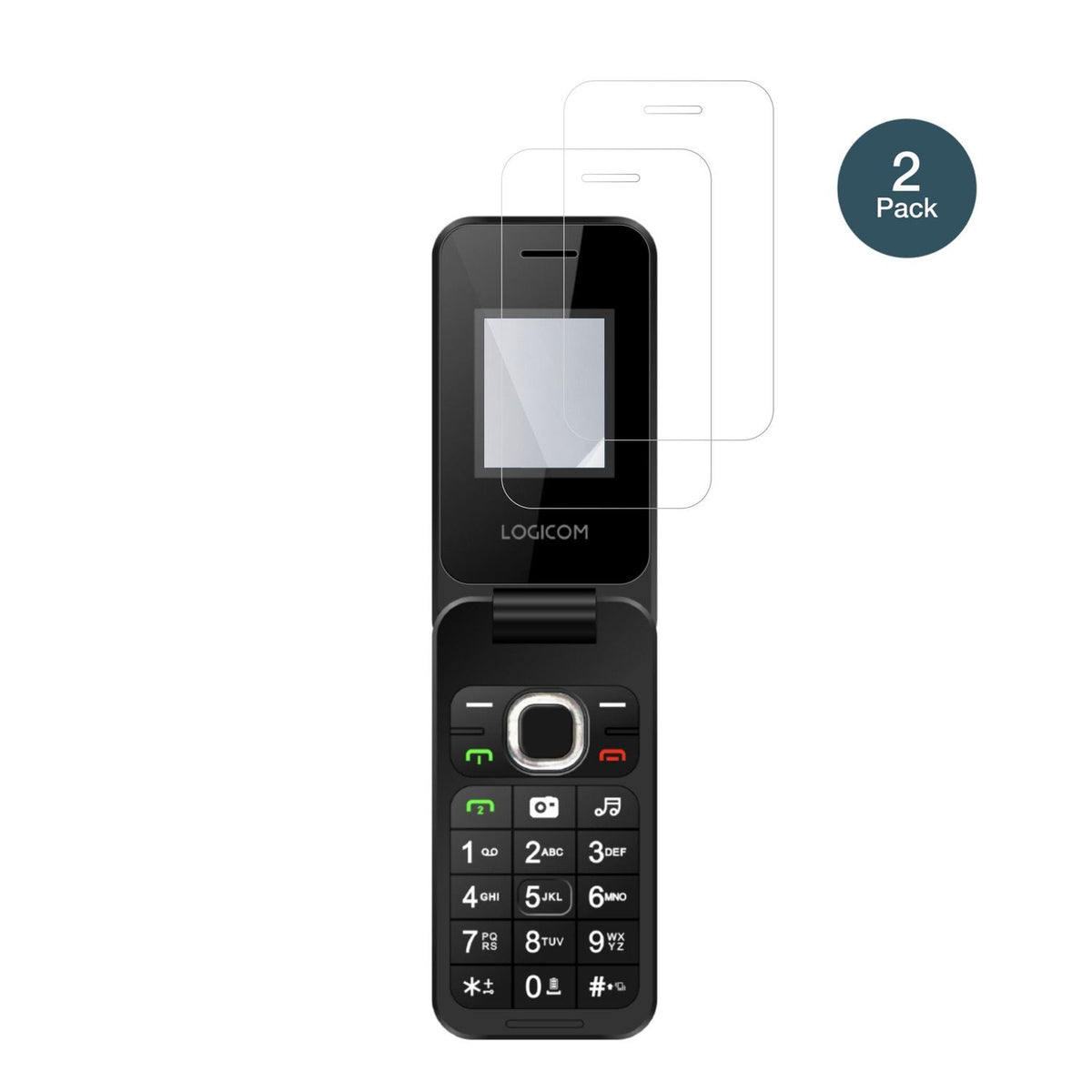 LogicomFleep 460 mit aufgebrachter dipos Flex Schutzfolie, glasklare Darstellung ohne Einschränkungen