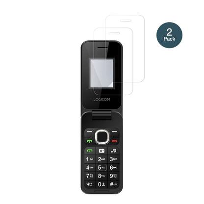 LogicomFleep 460 mit aufgebrachter dipos Flex Schutzfolie, glasklare Darstellung ohne Einschränkungen
