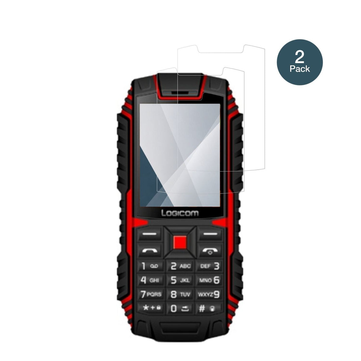 LogicomL-Xtrem 20 mit aufgebrachter dipos Flex Schutzfolie, glasklare Darstellung ohne Einschränkungen