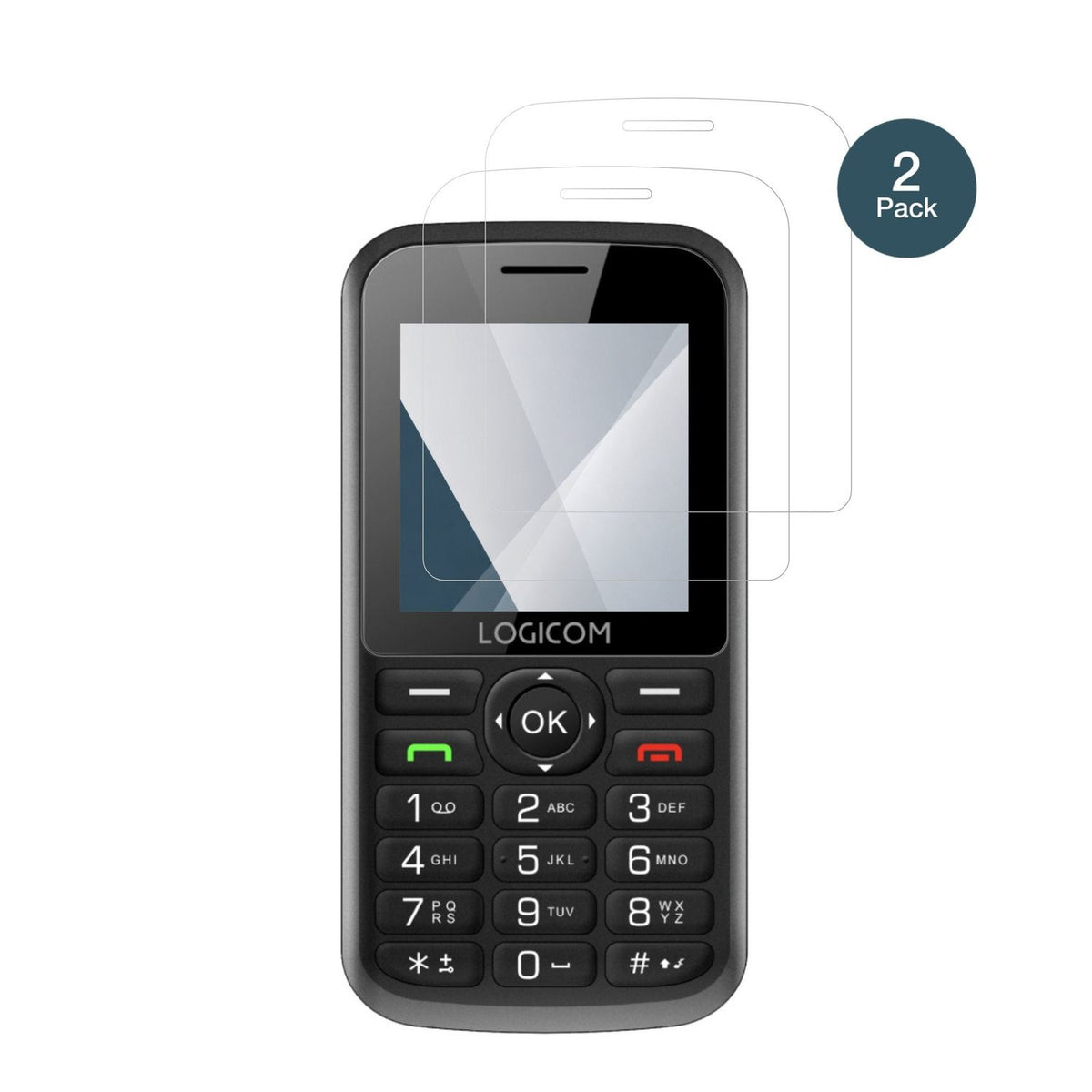 LogicomPosh S85 mit aufgebrachter dipos Flex Schutzfolie, glasklare Darstellung ohne Einschränkungen