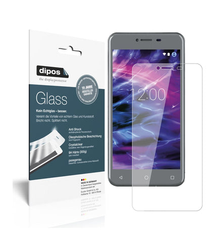 MedionLife E5008 mit aufgebrachter dipos Flex Schutzfolie, glasklare Darstellung ohne Einschränkungen