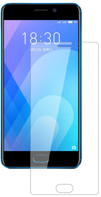 MeizuM6 Note mit aufgebrachter dipos Flex Schutzfolie, glasklare Darstellung ohne Einschränkungen