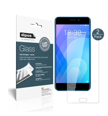 MeizuM6 Note mit aufgebrachter dipos Flex Schutzfolie, glasklare Darstellung ohne Einschränkungen