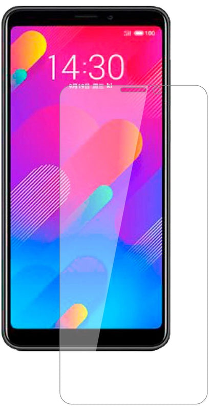 MeizuV8 pro mit aufgebrachter dipos Flex Schutzfolie, glasklare Darstellung ohne Einschränkungen