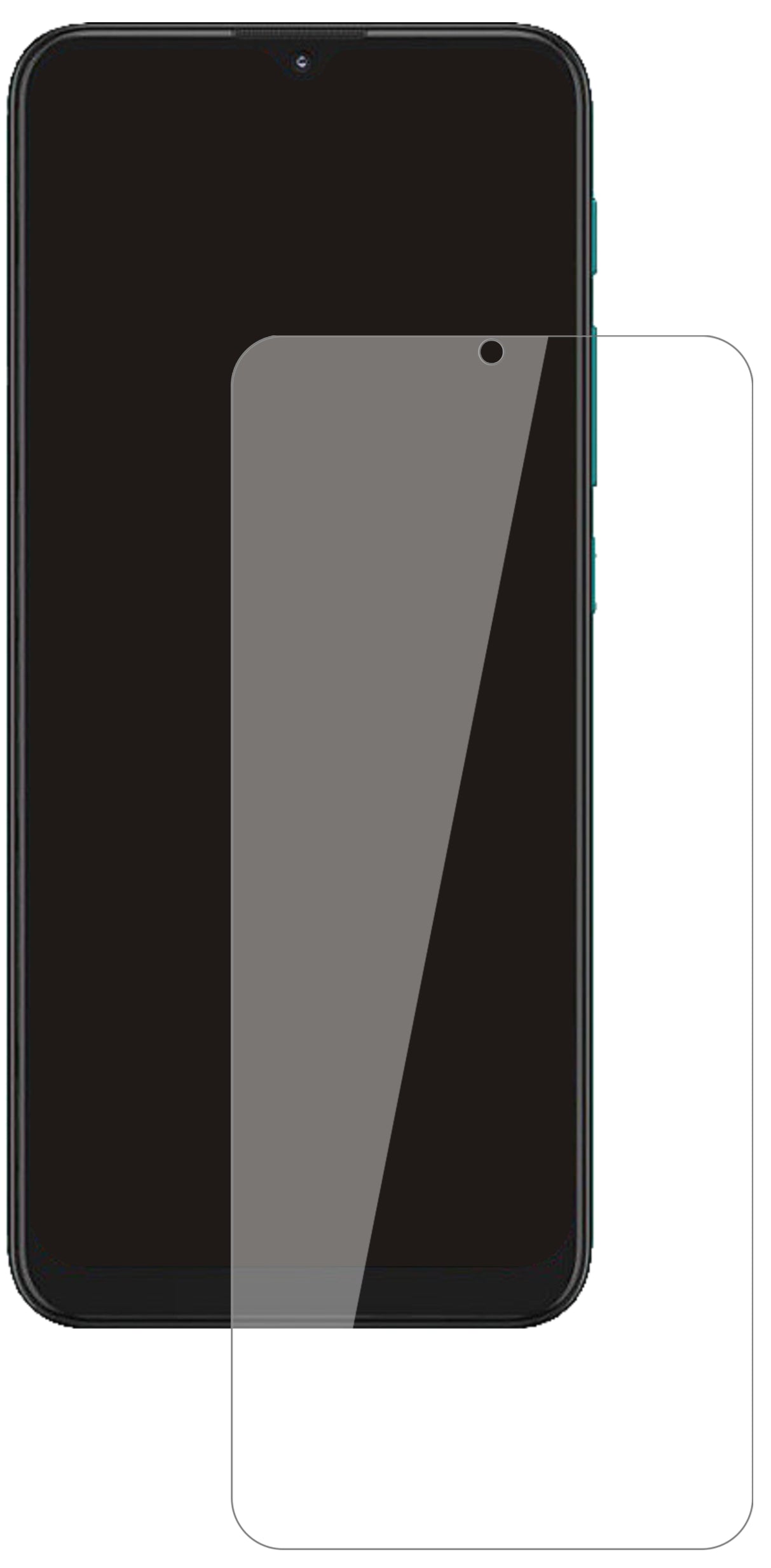 MotorolaMoto G9 Play mit aufgebrachter dipos Flex Schutzfolie, glasklare Darstellung ohne Einschränkungen