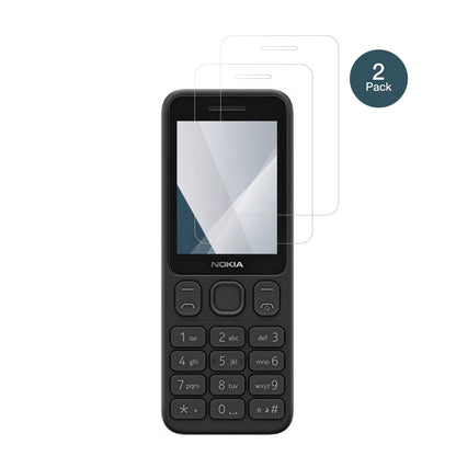 Nokia125 mit aufgebrachter dipos Flex Schutzfolie, glasklare Darstellung ohne Einschränkungen