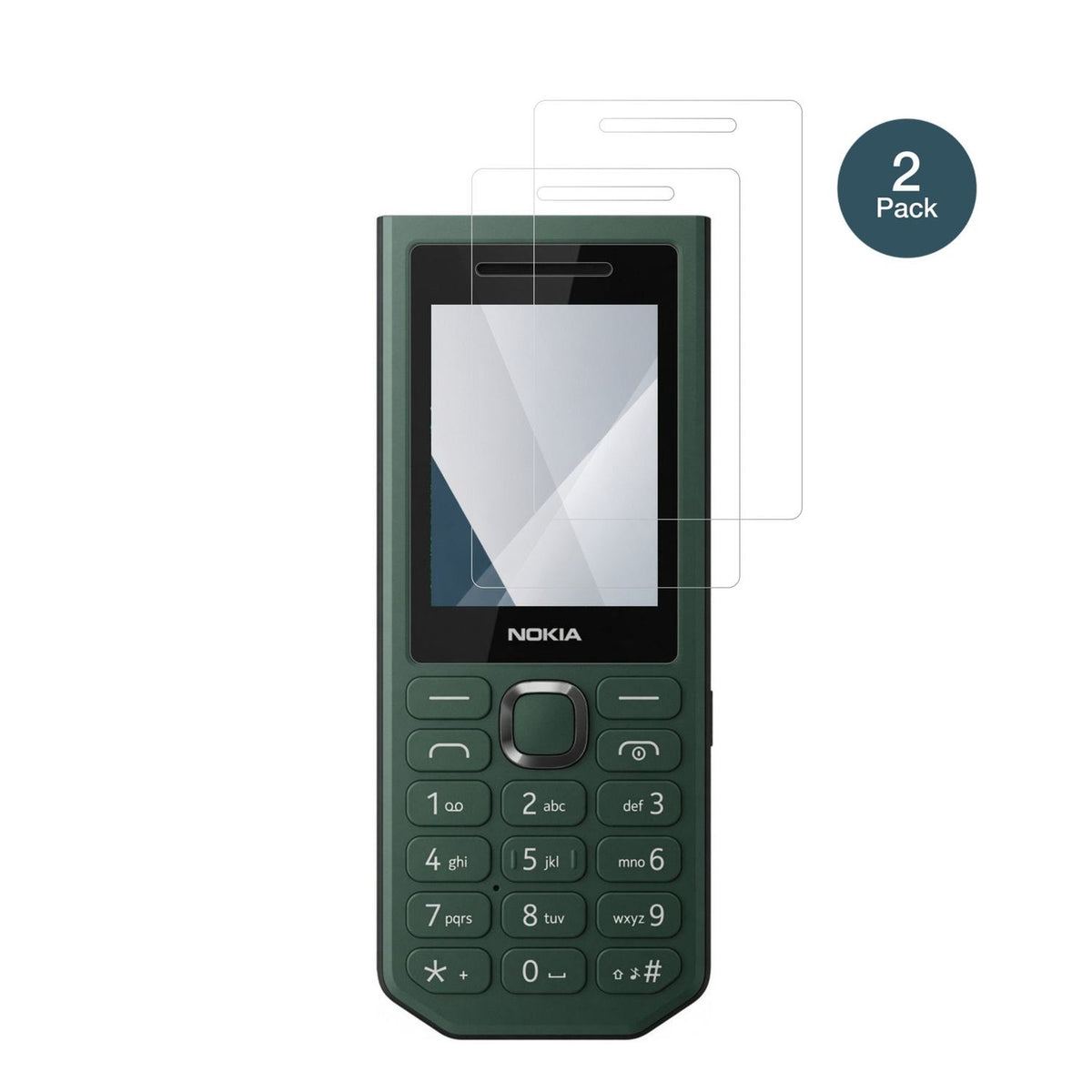 Nokia300 Power Bank mit aufgebrachter dipos Flex Schutzfolie, glasklare Darstellung ohne Einschränkungen