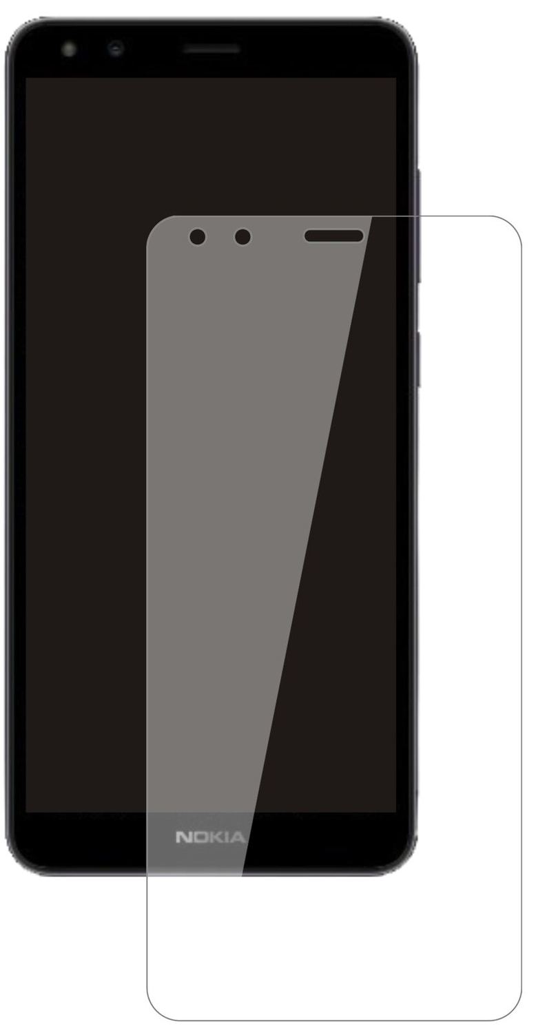 NokiaC01 Plus mit aufgebrachter dipos Flex Schutzfolie, glasklare Darstellung ohne Einschränkungen