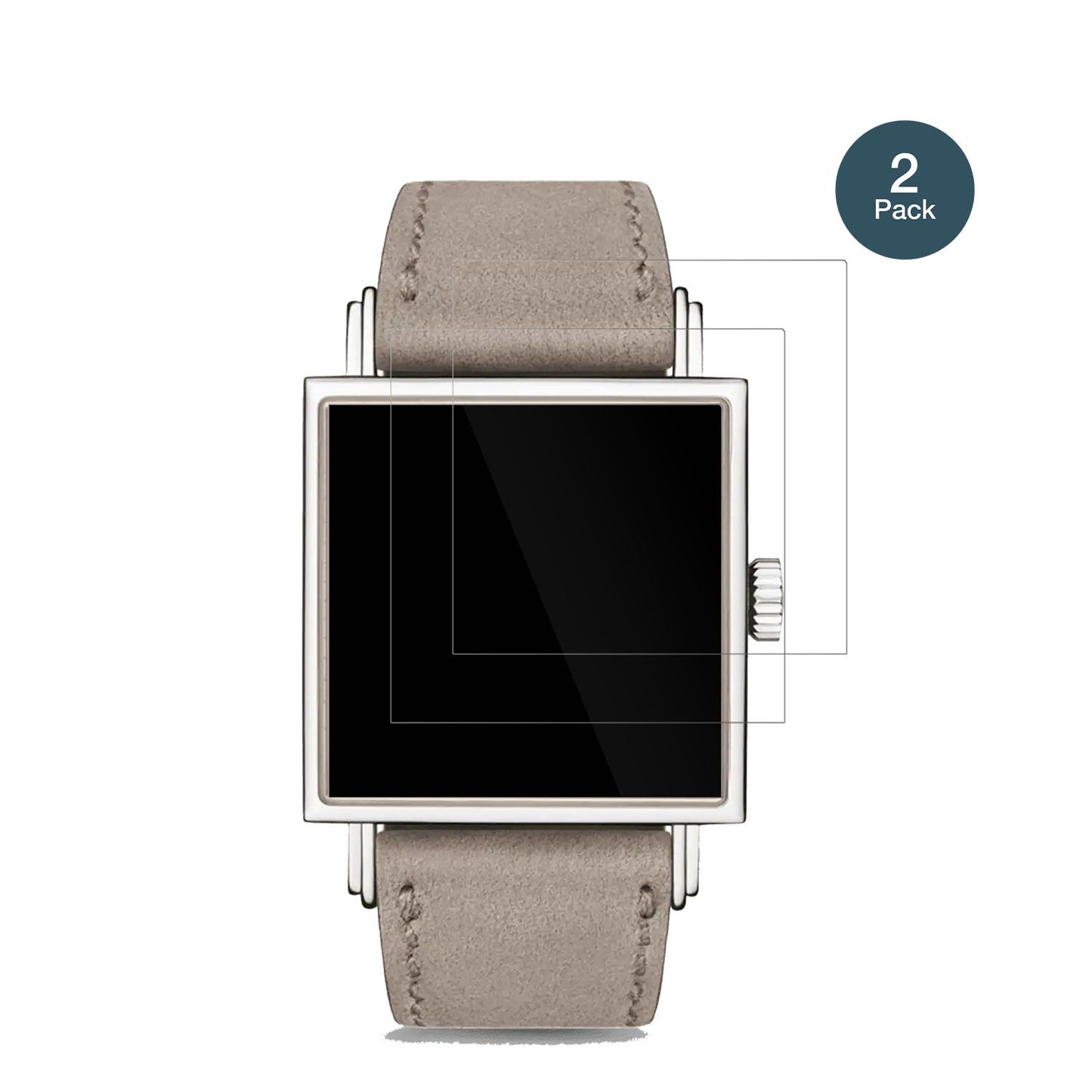 NOMOSGlashütte Tetra 27 mit aufgebrachter dipos Flex Schutzfolie, glasklare Darstellung ohne Einschränkungen