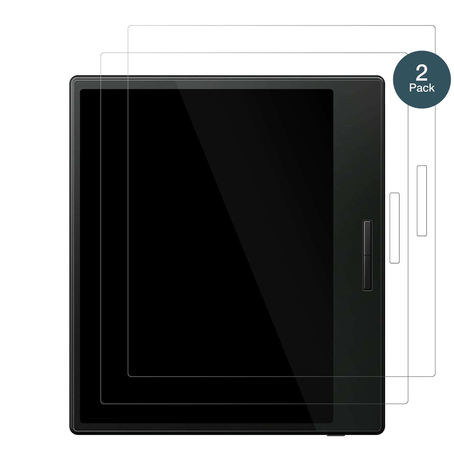 OnyxBoox Go Color 7 mit aufgebrachter dipos Flex Schutzfolie, glasklare Darstellung ohne Einschränkungen