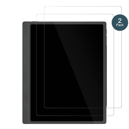 OnyxBoox Tab Ultra C Pro mit aufgebrachter dipos Flex Schutzfolie, glasklare Darstellung ohne Einschränkungen