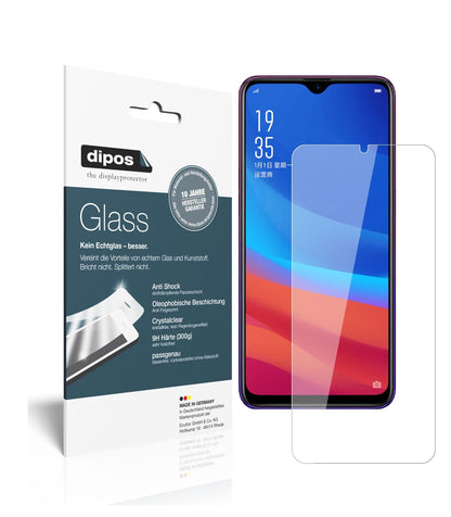 OppoA7x mit aufgebrachter dipos Flex Schutzfolie, glasklare Darstellung ohne Einschränkungen
