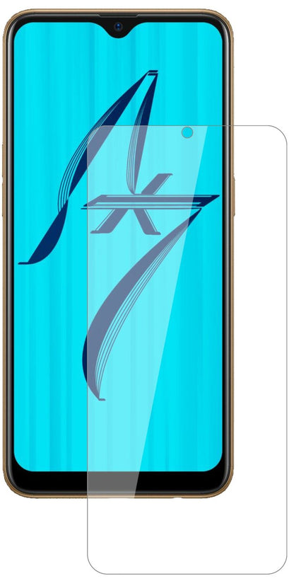OppoAX7 Pro mit aufgebrachter dipos Flex Schutzfolie, glasklare Darstellung ohne Einschränkungen