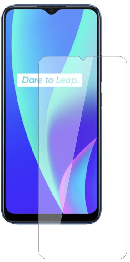 OppoRealme C3 mit aufgebrachter dipos Flex Schutzfolie, glasklare Darstellung ohne Einschränkungen