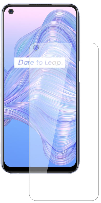OppoRealme V5 5G mit aufgebrachter dipos Flex Schutzfolie, glasklare Darstellung ohne Einschränkungen