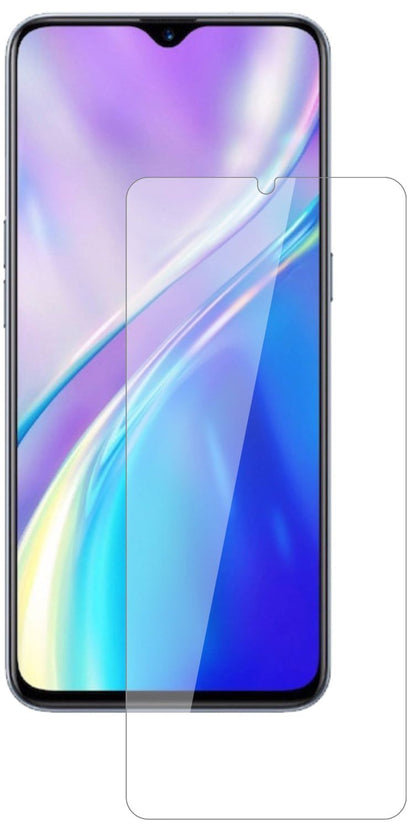 OppoRealme XT mit aufgebrachter dipos Flex Schutzfolie, glasklare Darstellung ohne Einschränkungen