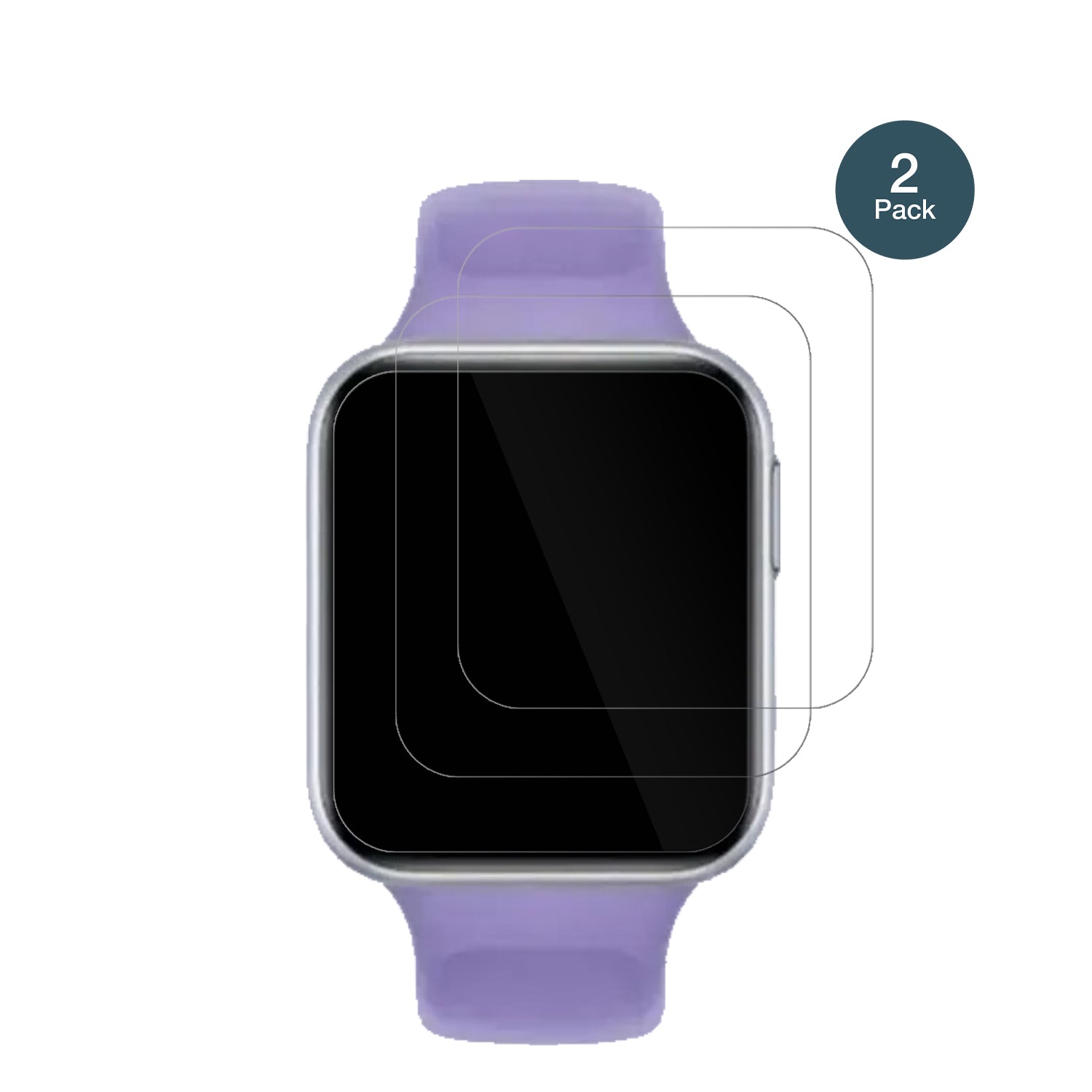 OppoWatch SE mit aufgebrachter dipos Flex Schutzfolie, glasklare Darstellung ohne Einschränkungen