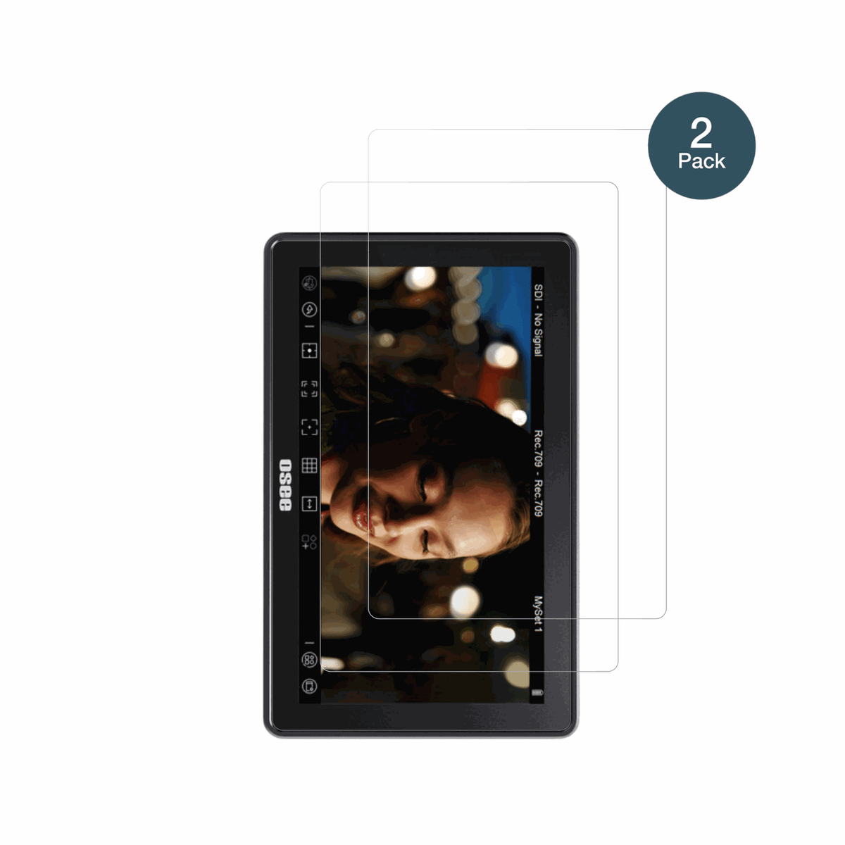 OseeG7 Pro 7 Zoll mit aufgebrachter dipos Flex Schutzfolie, glasklare Darstellung ohne Einschränkungen