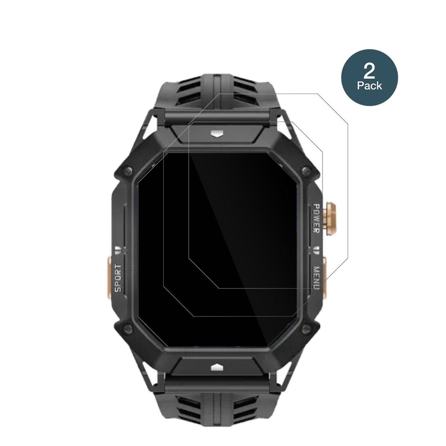 OukitelBT80 mit aufgebrachter dipos Flex Schutzfolie, glasklare Darstellung ohne Einschränkungen