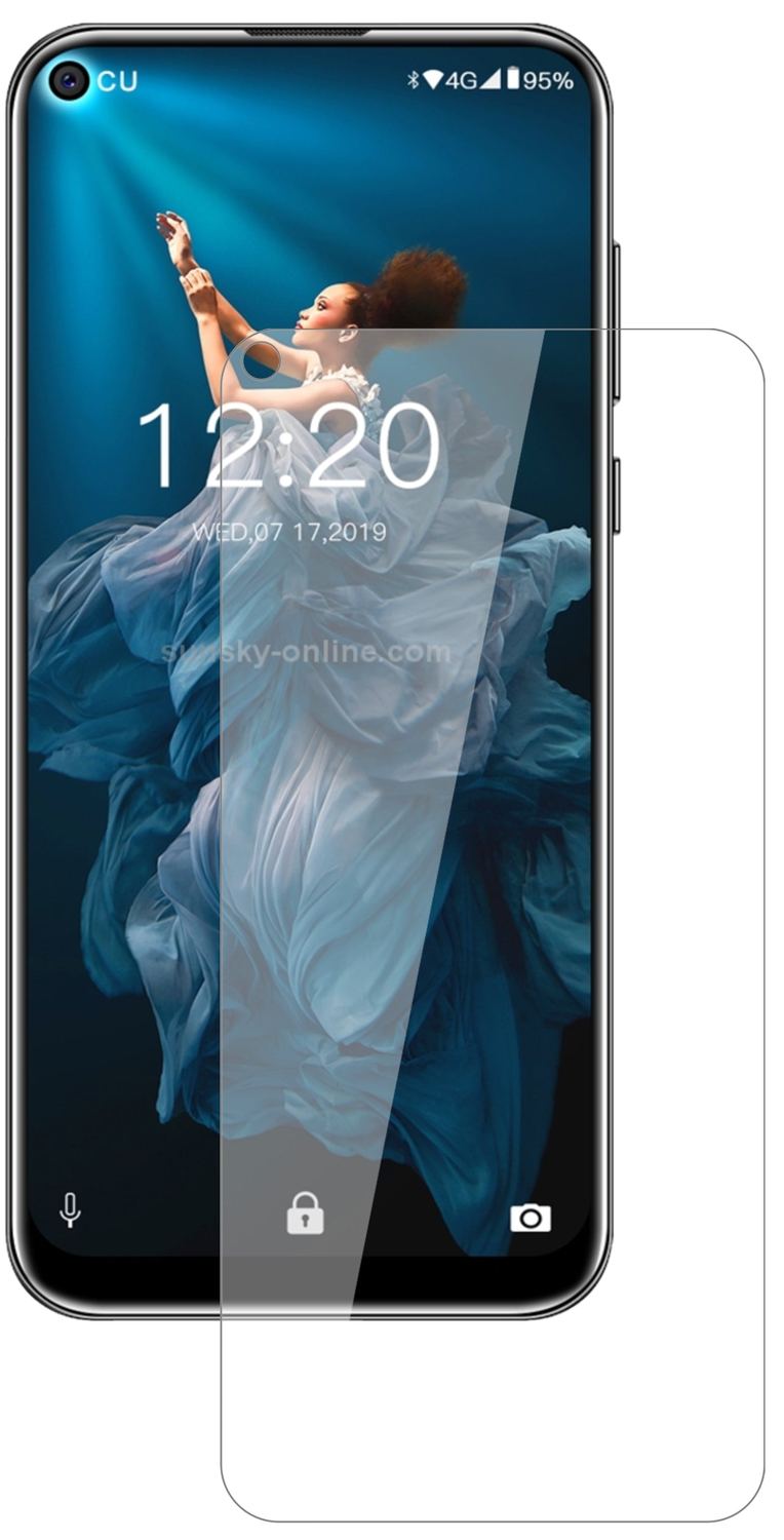 OukitelC17 Pro mit aufgebrachter dipos Flex Schutzfolie, glasklare Darstellung ohne Einschränkungen